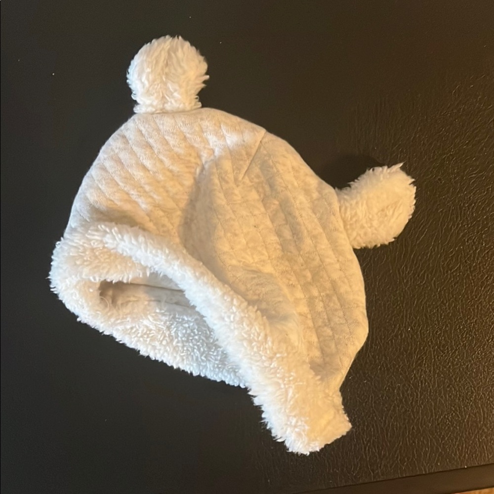 Adorable Cream Kids Hat with Ears